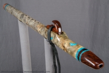 Buckeye Burl Native American Flute, Minor, Mid A-4, #K2B (13)